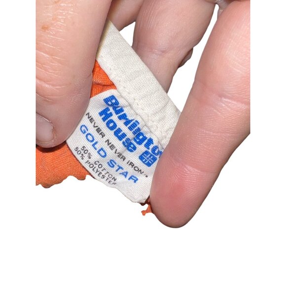 Vintage Burlington House Gold Star Family Circus Twin Fitted Bed Sheet Cotton/Po - Picture 3 of 10